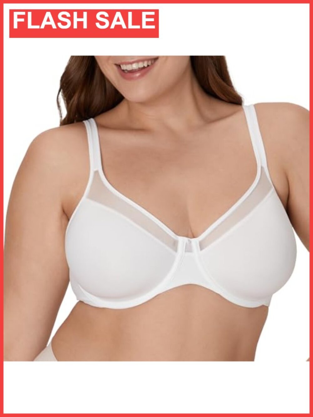 Bali Underwire T-Shirt Bra Ultra-Light Smoothing Spacer Full Coverage